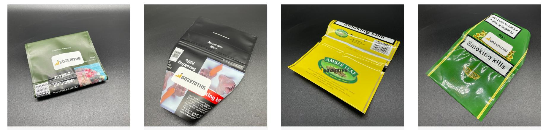 tobacco pouches custom printed here by GozenPackaging.com