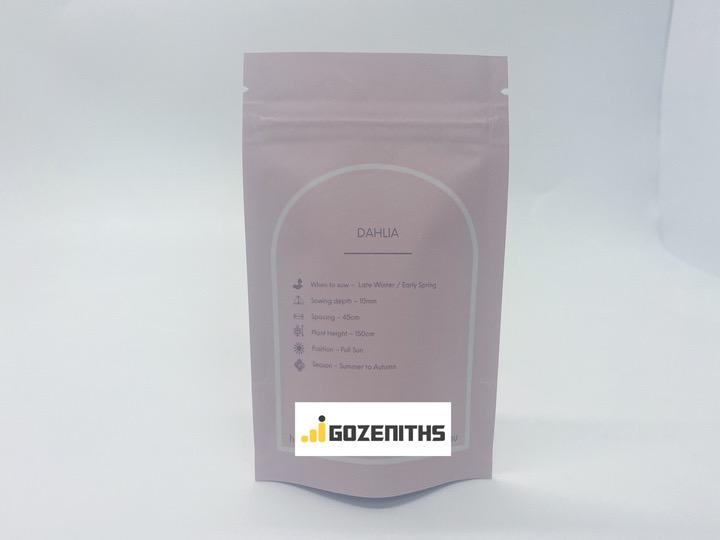 Flower Seeds Custom Printed Packaging Bags3