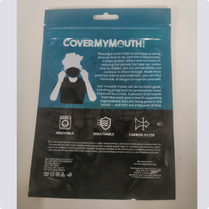 Resusable Face Mask Printed Packaging Bags