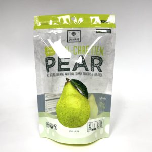 Stand up pouches for 5oz Dried Fruit Pear