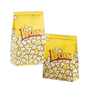 Popcorn packaging yellow