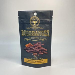 Biltong Gold Color Printed Stand Up Pouches