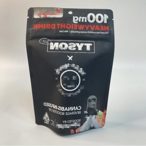 Child resistant Zipper Edibles stand-up pouch for CANNABIS -INFUSED