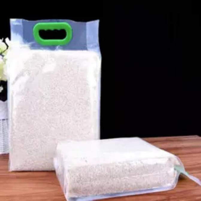 10KG Rice Grain Packaging Custom Printed Side Gusset Bag