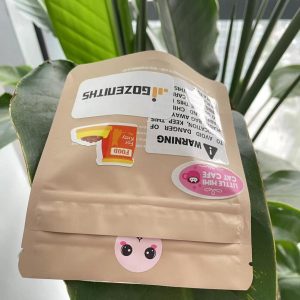 3.5g Cannabis Flower Stand Up Bag back