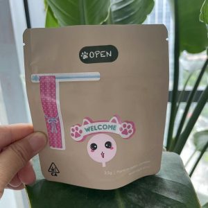 3.5g Cannabis Flower Stand Up Bag back