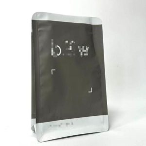 0.5lb Coffee Custom Printed Flat Bottom bags with easy tear zipper and air valve2