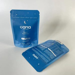 CBD_THC Infused Night Gummies Custom Print Packaging Bag2