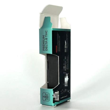 Cannabis or Tobacco Vape Catridge Packaging Custom Printed Window Box