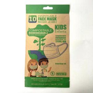 Compostable PLA coating paper packaging for face masks1