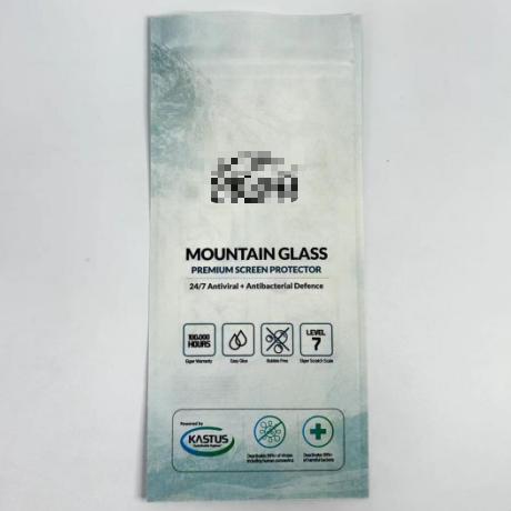 Custom Printed 3 Side Sealed PLA Bags Biodegradable Packaging for Phone Screen Protector And Other Consumables Goods Packaging