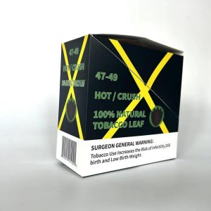 Custom Printed Folded Carton Display Box for Tobacco Leafs1