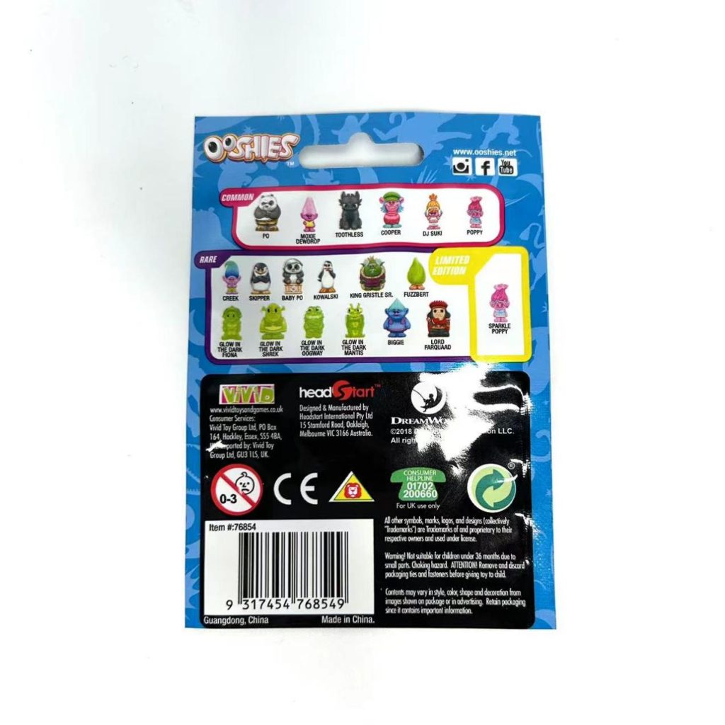 Game Cards Packaging Bags in Custom Printed Three sealed Bags