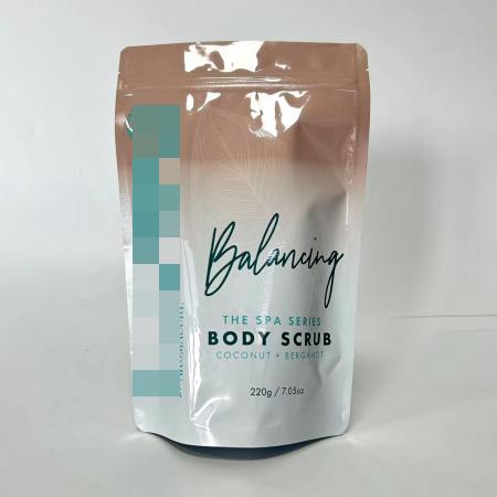 220g Body Scrub Packaging Custom Printed Stand Up Pouch