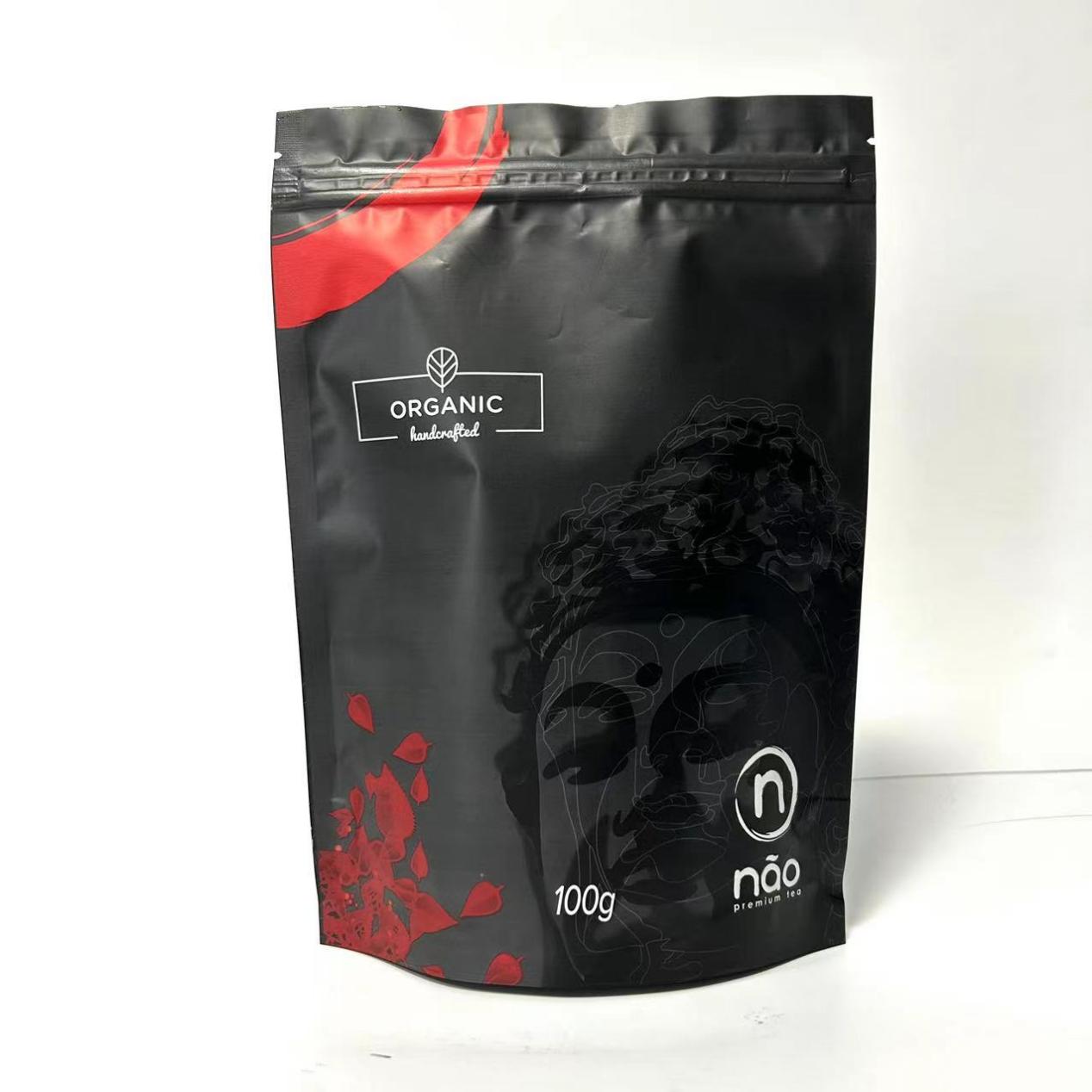 100g Matcha Powder Packaging Custom Printing Stand Up Pouches