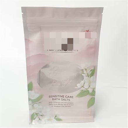 1.5kg bath salts Packaging bag with flat bottom and easy to open zip
