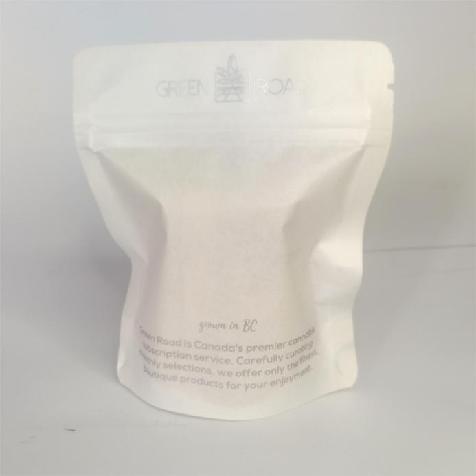 white kraft paper pouch