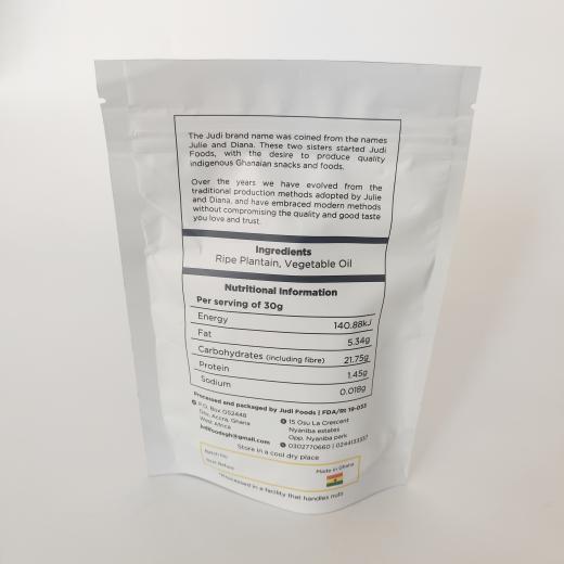 stand up pouch for snack chip