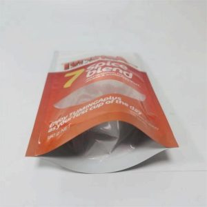 Colourful glossy Ziplock Bag Shaped Window