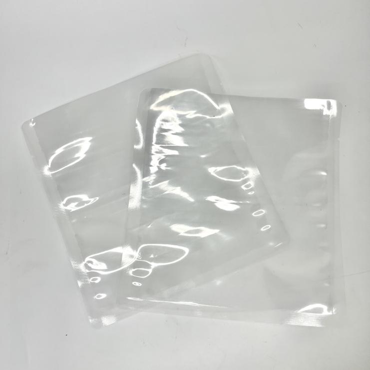 Unprinted clear three-side sealed retortable pouch