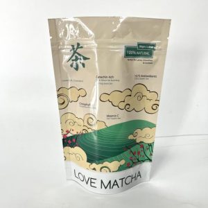 Glossy stand-up pouch with zipper