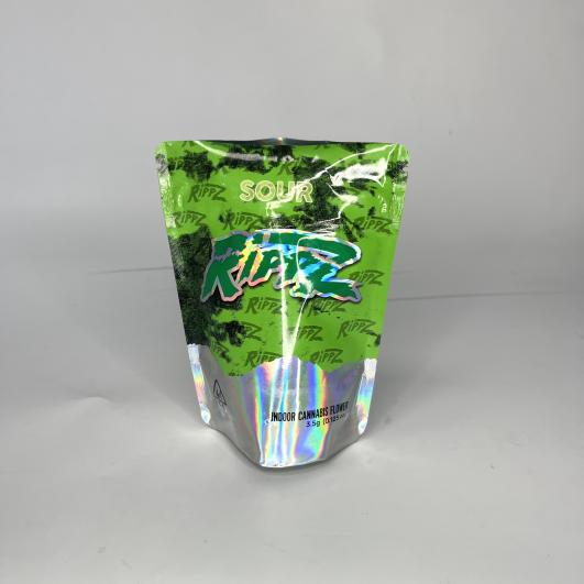 Premium Holographic Stand-Up Pouch for 3.5g Cannabis flower