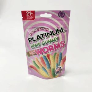 sour worm cannabis packaging