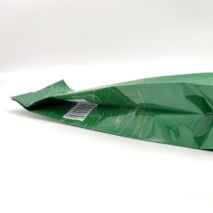 Green side gusset bags