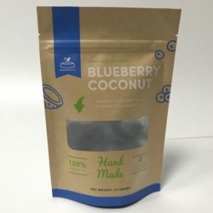 yellow kraft paper stand-up pouch