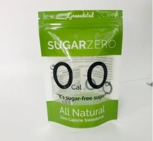 200g Glossy Surface Zero-Carb Candy Stand-Up Pouch with Window Opening