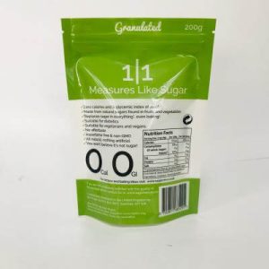 200g Glossy Surface Zero-Carb Candy Stand-Up Pouch with Window Opening1