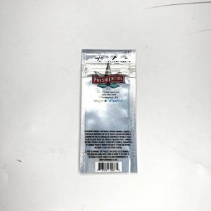 Clear backed three-side seal pouchh with zipper for 500mg cannabis