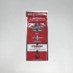 Clear backed three-side seal pouchh with zipper for 500mg cannabis