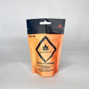 Stand-Up Pouch with child-lock zip and hang hole for 1.26oz premium delta 8 gummies