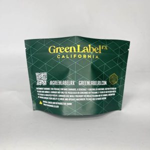 Wide stand-Up Pouch with zipper for 0.5oz premium cannabis