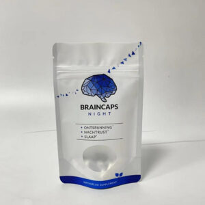 Braincaps Stand Up Pouch with window