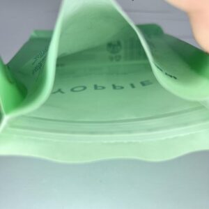 Rounded corners flat bottom bag details