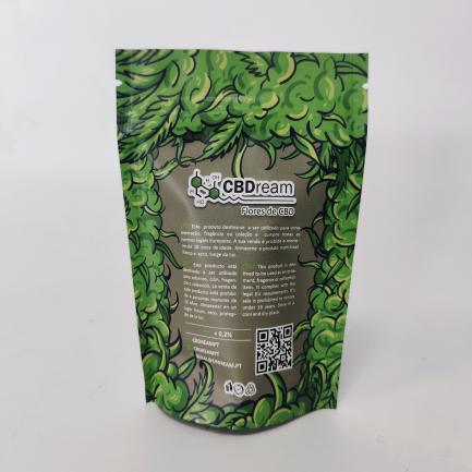 CBD cannabis green matte Ziplock Bag