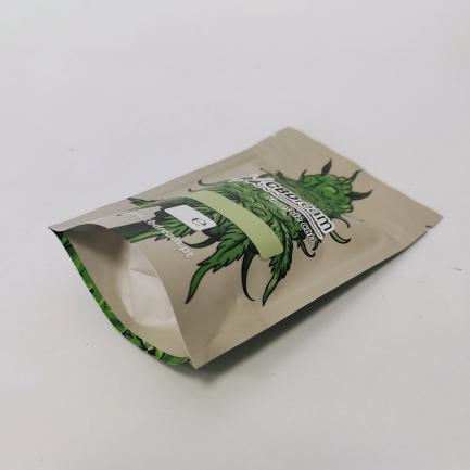 cannabis green matte Ziplock Bag