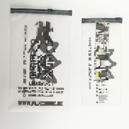 Sustainable Packaging Custom Printed CPE Matte Zipper Bags