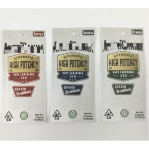 Cannabis Vapes Fully Compostable Three Side Seal Bags