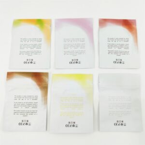 Matte Three Side Seal Zipper Bags for CBD Flowers