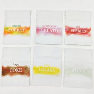 Matte Three Side Seal Zipper Bags for CBD Flowers