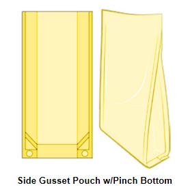 Side Gusset Pouch Pinch Bottom