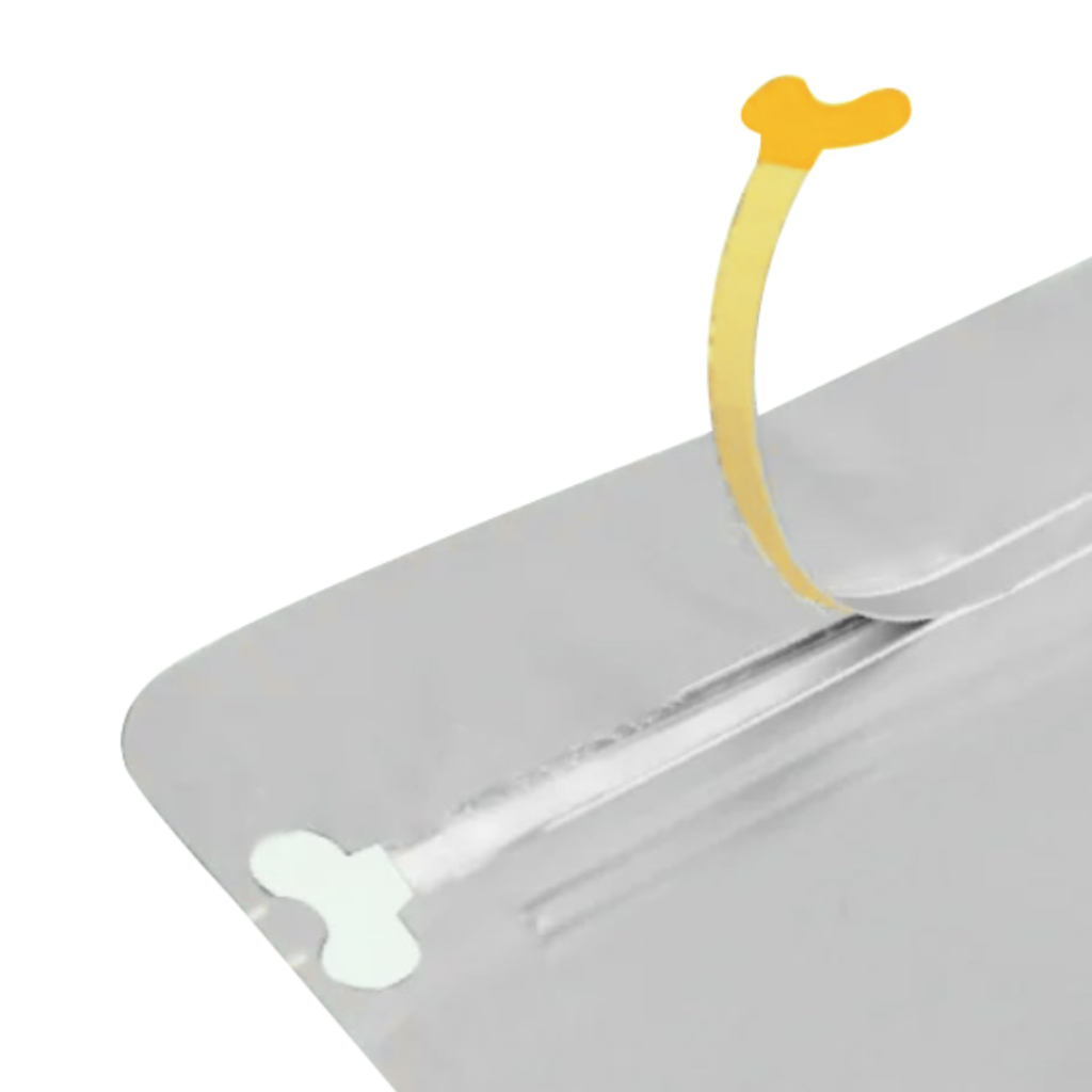 Easy-Tear Pull Tab Zippers
